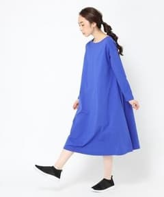 【WEB限定販売】コットン天竺フレアワンピースのサムネイル