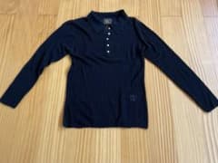Cardo Fabrica ウール100% ニットシャツ 長袖 ブラックのサムネイル