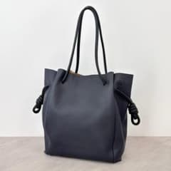 極美品 LOEWE ロエベ フラメンコ ノット トートバッグ ミッドナイト