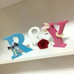 ウェディングカラーイニシャルオブジェのサムネイル