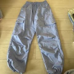 ライトブルー カーゴパンツ 140のサムネイル