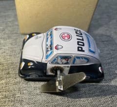 POLICE ゼンマイ式 ミニカー　ブリキ