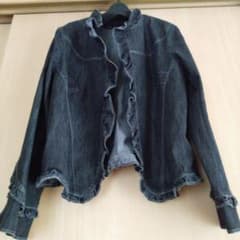にしまち様専用デニムジャケット　モディファイ　ブラックのサムネイル