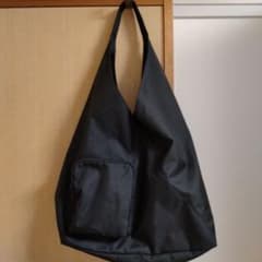 無印良品ブラック ナイロン トートバッグ ショルダーのサムネイル