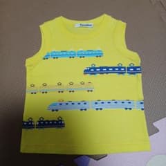 【美品】familiar　ファミリア　タンクトップ　80サイズ　黄色のサムネイル
