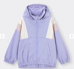 GU キッズ カラーブロックフーディブルゾン 140cmのサムネイル