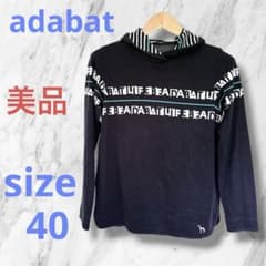 【adabat】 長袖 フード付き 美品ゴルフウェア ブラック 美品のサムネイル