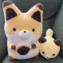 너구리와 여우 인형 세트