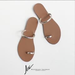 NICOLAS LAINAS フラットサンダル 38 美品のサムネイル