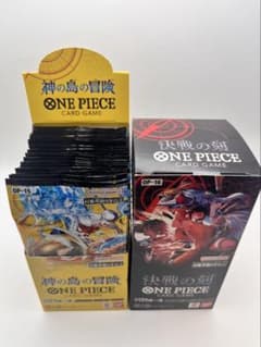 ワンピースカードゲーム 神の島の冒険 バラ24パック　決戦の刻テープ付き1BOX
