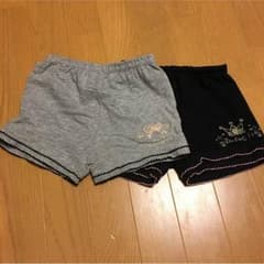 110～120cm☆一分丈スパッツ☆２枚セットのサムネイル