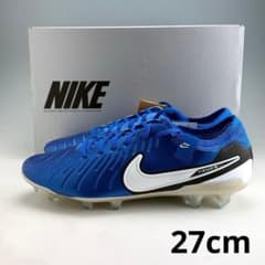 27cm ナイキ レジェンド10 エリート FG サッカースパイク 天然芝 青