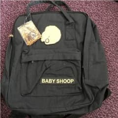 新品！babyshoopブラックリュックのサムネイル