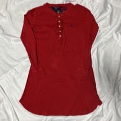 RALPH LAUREN 長袖カットソーワンピース XS US古着