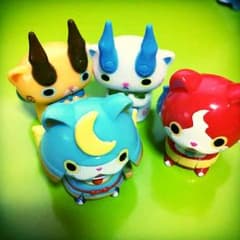 妖怪ウオッチ  キャラクターマスコット4個セットのサムネイル