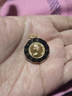 K18 Illusion Glass Pendant Pendant. - メルカリ