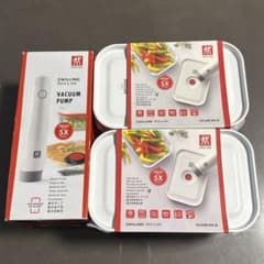 ZWILLING 真空保存容器 Mサイズ2個 真空ポンプセット - メルカリ