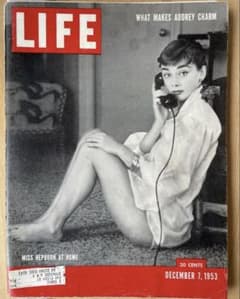 1953年12月7発行・オードリーヘップバーン■ビンテージ雑誌＜LIFE・ライフ 1953年12月7発行・オードリーヘップバーン□ビンテージ雑誌＜LIFE