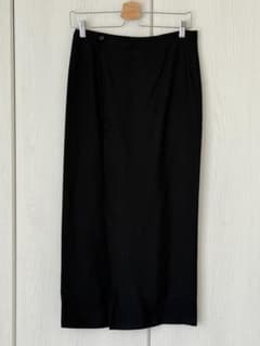 極美品 90s ヨウジヤマモト シルク ロングスカート 黒 モード ヴィンテージのサムネイル