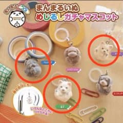 まんまるいぬ めじるしガチャマスコット チワワ ブルドッグ　芝犬のサムネイル
