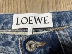 LOEWEロエベ 色落ちヴィンテージ加工ジーンズ レギュラーフィット 