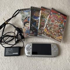 SONY PSP-3000 실버 본체 어댑터 소프트 세트