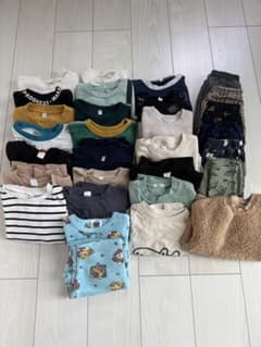 キッズ服 長袖トップス　ズボン 28点　まとめ売りのサムネイル