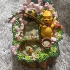 【ディズニー】くまのプーさん　流水オブジェ　ヴィンテージ　平成レトロ　当時　廃盤 希少】ディズニー くまのプーさん 流水オブジェ 平成レトロ 当時もの