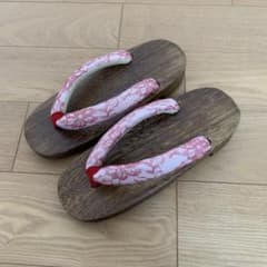 ピンクレース柄草履　22cmのサムネイル