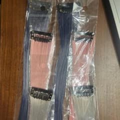 クリップ式 エクステ 3色セット 長さ60cm 単色500円で購入可能のサムネイル