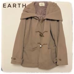 【美品】アウター ベージュ M ゆったりシルエット フード付き 暖か おしゃれのサムネイル