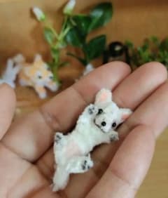 チワワの赤ちゃんモールアート ミニチュア モールドール へそてんのサムネイル