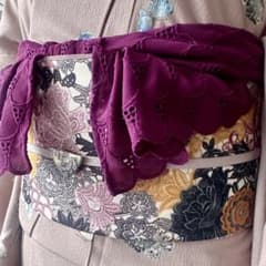 tsubakian ジョリフラワーレース兵児帯　完売品 ツバキアン ジョリフラワーレース兵児帯 - メルカリ