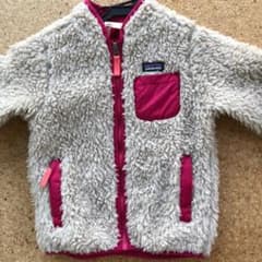 Patagonia レトロX ５T  白×ピンクのサムネイル