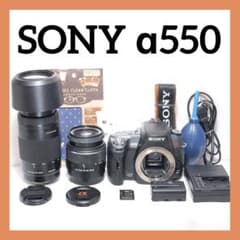 ❤即購入1000円OFF❤ ソニー SONY α550 × 超望遠レンズセット スポーツ観戦におすすめ✨SONY α550✨ダブルレンズ✨超望遠レンズ