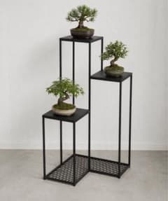 アイアンディスプレイスタンド 3段 盆栽台 観葉植物 インダストリアル