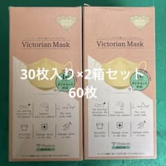 Victorian Mask 4層 ヌーディベージュ 30枚入×2箱 60枚のサムネイル