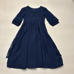 povrvous ワンピース　ネイビー　大きいサイズ