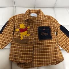 プーさん 厚手シャツ 95のサムネイル