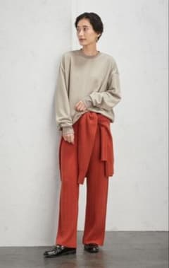 Aresense/アーセンス　カシミヤ混ケーブルパンツのサムネイル