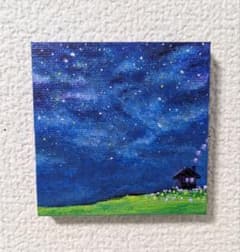 夢みる夜】アクリル画 原画 手描き - メルカリ