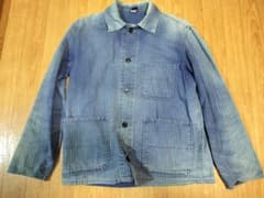 50s 60s ユーロヴィンテージ　ユーロワーク　フェード 50s 60s ユーロワーク ヘリンボーンヴィンテージワークジャケット