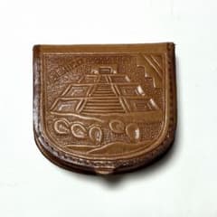 メキシコ製 本革コインケース ピラミッド柄のサムネイル
