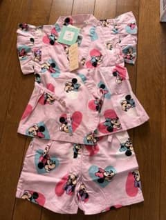 Disney ミニーマウス ミニーちゃん 甚平 ピンク 90cmのサムネイル