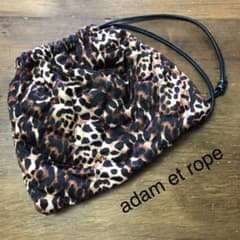 アダムエロペ  レオパード柄巾着バッグのサムネイル