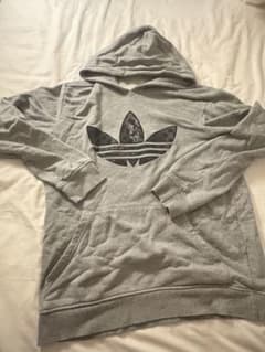 adidas アディダス トレフォイル パーカー グレー M メンズ/レディースのサムネイル