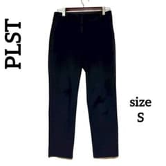 PLST Slacks, Size S, Center Press, Slimming Effect, Office/Commuting, Dark Navy