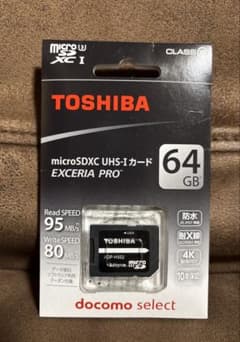 TOSHIBA microSDXC 64GB EXCERIA PROのサムネイル