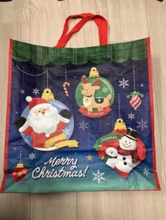 クリスマス柄 ショッピングバッグ エコバッグのサムネイル