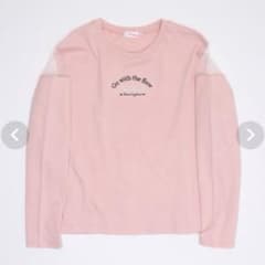 PINKHUNT ピンクハント　肩シースルー開き　ロンT シアー　長袖　Tシャツ